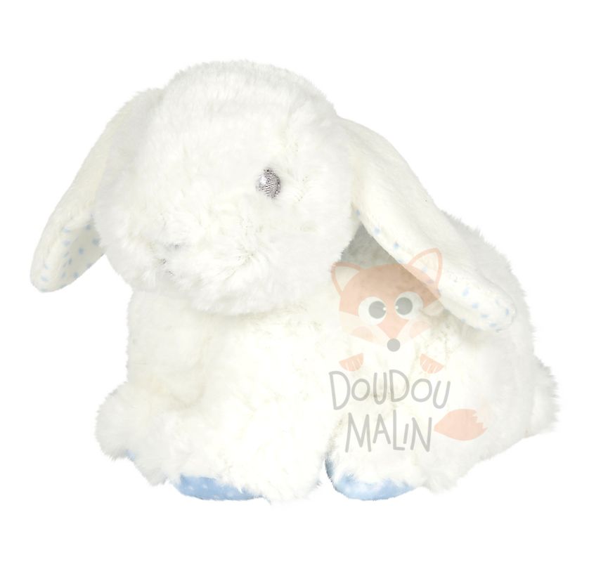  milk peluche lapin bleu blanc 